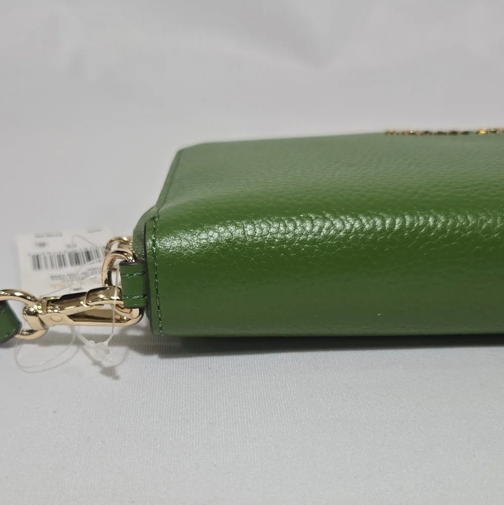 Michael Michael Kors Wristlets True Green LG Flat MF PHN Case Leather Wallet